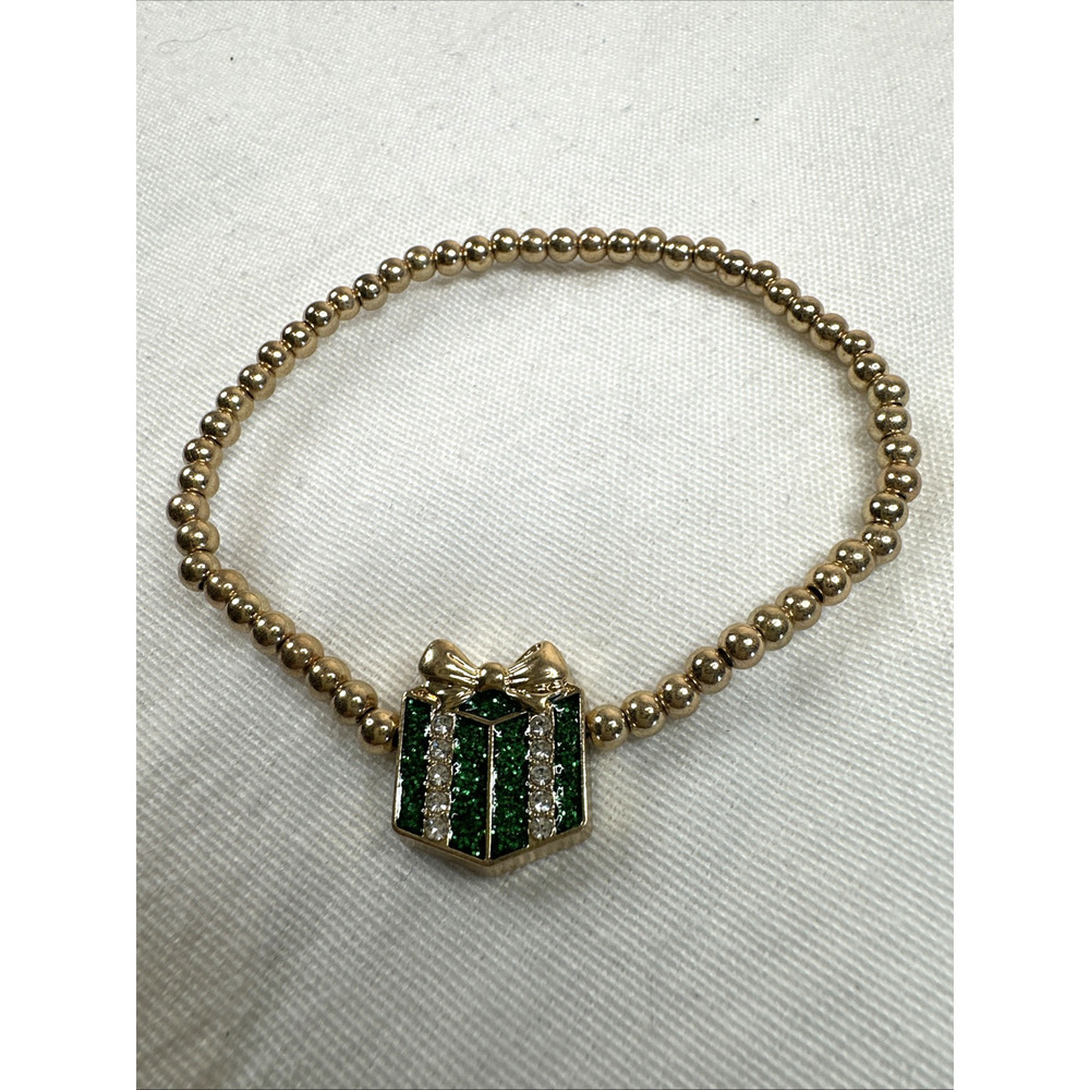 Rhinestone Stretch Christmas Present Bracelet Costume Fashion Jewelry Beaded